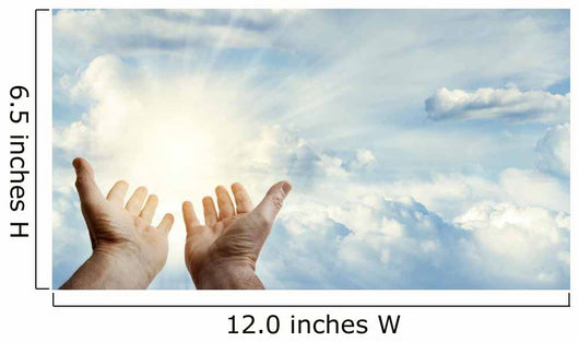 Hands in sky Wall Mural