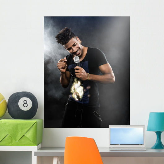 latin black singer Wall Mural