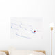 Skiing, Skier, Freeski - freeride, man skiing downhill Wall Mural