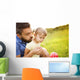 Father and daughter playing Wall Mural
