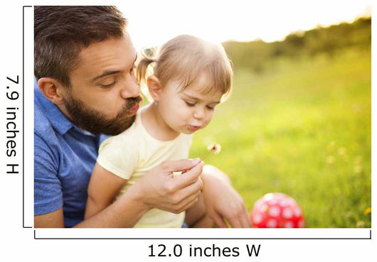 Father and daughter playing Wall Mural