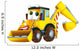 Excavator Illustration for Children