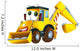 Cartoon Excavator Illustration for