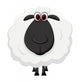 Sheep cartoon Wall Decal