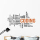 coding word cloud Wall Decal