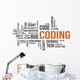 coding word cloud Wall Decal