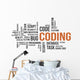 coding word cloud Wall Decal