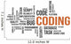 coding word cloud Wall Decal