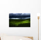Green land over a storm Wall Mural