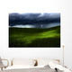 Green land over a storm Wall Mural