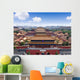 Aerial view of the Forbidden City. Beijing, China Wall Mural