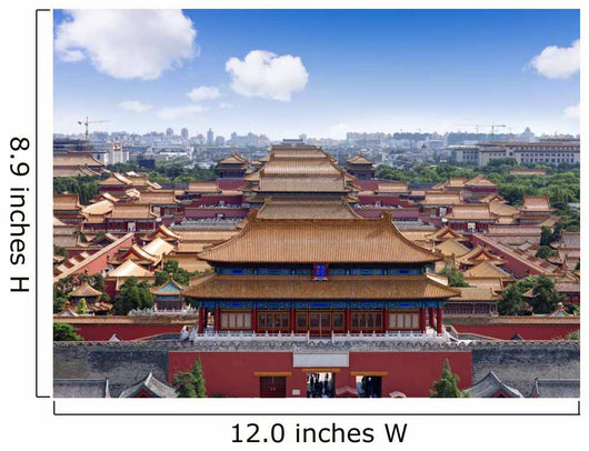 Aerial view of the Forbidden City. Beijing, China Wall Mural