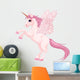Pink Unicorn Pegasus Wall Decal
