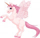 Pink Unicorn Pegasus Wall Decal