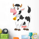 Happy cartoon cow Wall Decal