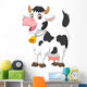 Happy cartoon cow Wall Decal
