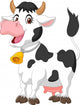 Happy cartoon cow Wall Decal
