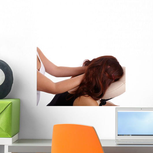 Neck Massage Wall Decal