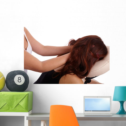 Neck Massage Wall Decal