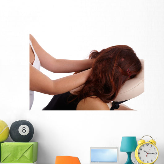 Neck Massage Wall Decal