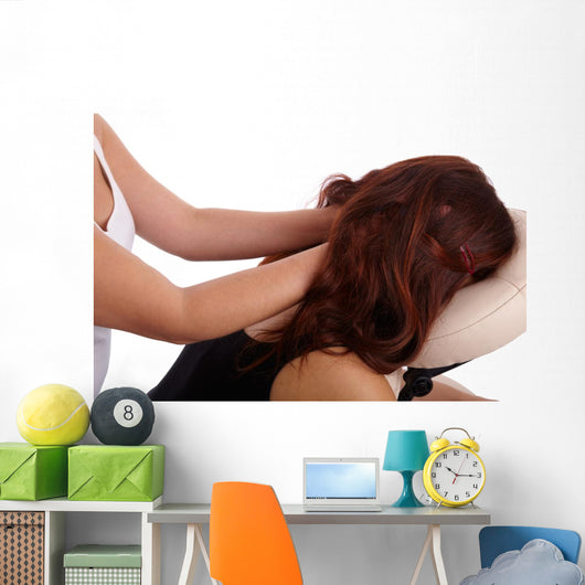 Neck Massage Wall Decal
