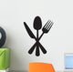 Knife, fork and spoon Wall Decal