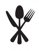 Knife, fork and spoon Wall Decal