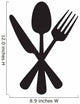 Knife, fork and spoon Wall Decal