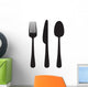Knife, fork and spoon Wall Decal