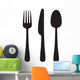 Knife, fork and spoon Wall Decal