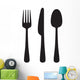 Knife, fork and spoon Wall Decal