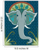 patterned elephant Wall Mural