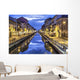 Naviglio Grande canal in the evening, Milan Wall Mural