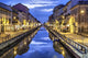 Naviglio Grande canal in the evening, Milan Wall Mural