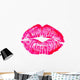Kiss Lips Lip Print Pink Red Mouth Wall Decal