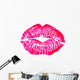 Kiss Lips Lip Print Pink Red Mouth Wall Decal
