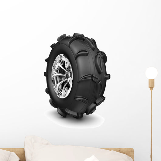 Monster truck wheel Wall Decal