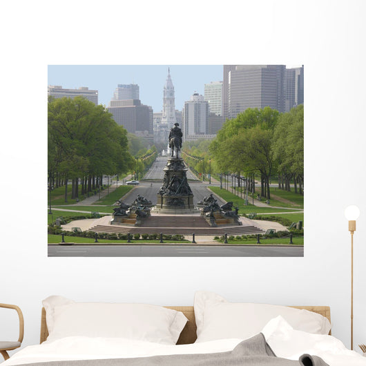 Ben Franklin Parkway Wall Decal