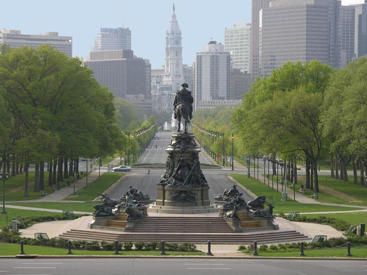 Ben Franklin Parkway Wall Decal