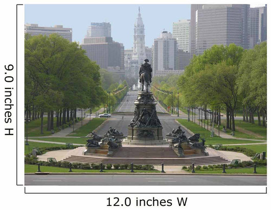 Ben Franklin Parkway Wall Decal