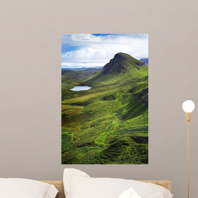 Scotland Highlands Wall Mural shown on a wall