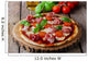 pizza with mozzarella and prosciutto, tomatoes Wall Mural