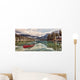 Red canoe on Emerald Lake Wall Mural