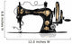Sewing machine retro sketch for your design Wall Decal