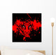 Blood Red Tiger Wall Mural