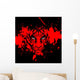 Blood Red Tiger Wall Mural