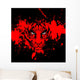 Blood Red Tiger Wall Mural