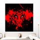 Blood Red Tiger Wall Mural