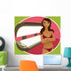 tanning bed brunette Wall Mural