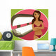 tanning bed brunette Wall Mural